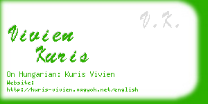 vivien kuris business card